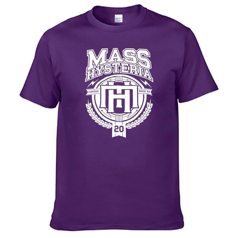 Mass Hysteria T Shirt Unisex 100% Cotton Unisex Women Shirt Top Sales N026