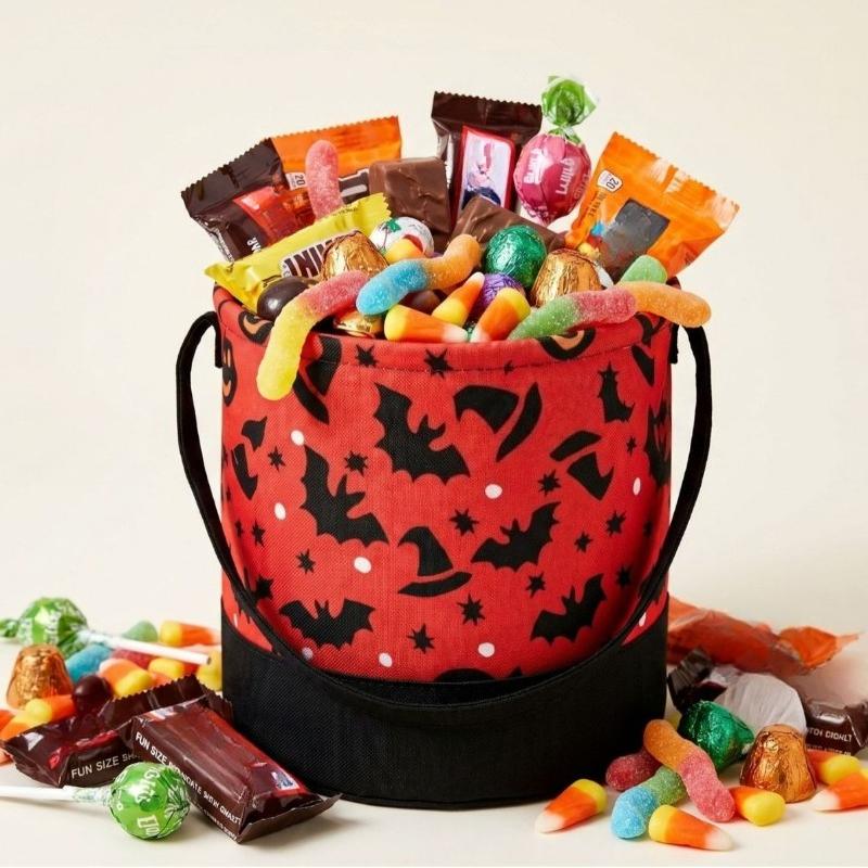 Halloween Party Decorations, Printed Canvas Bags, Pumpkin Bags, Candy Baskets, Pumpkin Halloween Baskets