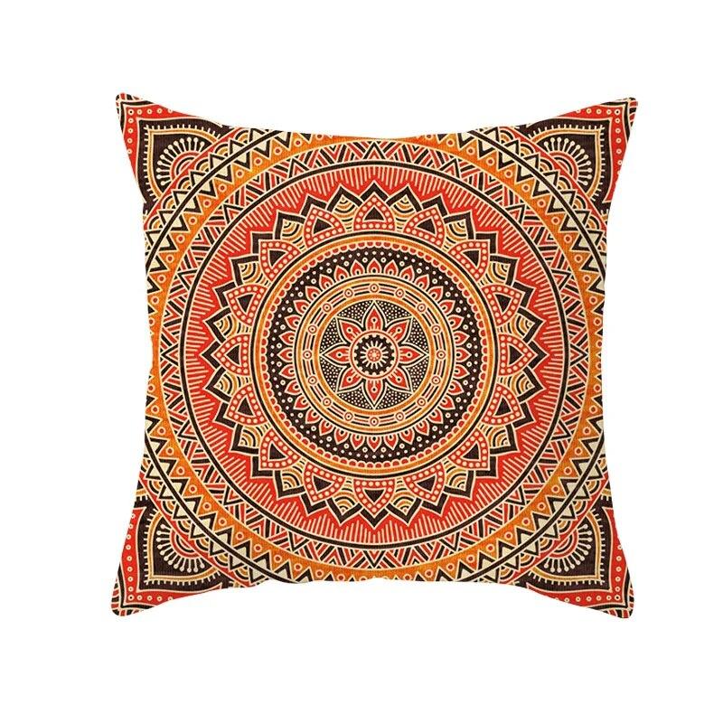 Moroccan Polyester Pillowcase 45x45cm Bohemian Hippie Sofa Cushion Cover Geometric Mancha Lo Print Home Decor