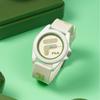 FILA Dream Castle Series Monet Green Watch Quartz Movement Silicone Strap Beige Dial Unisex Sports Jelly Watch Unisex watches 46FLM38-6568-003F
