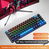 K68 Wired Mechanical Keyboard 10Kinds of Colorful Lighting Gaming and Office For Microsoft Windows and IOS System