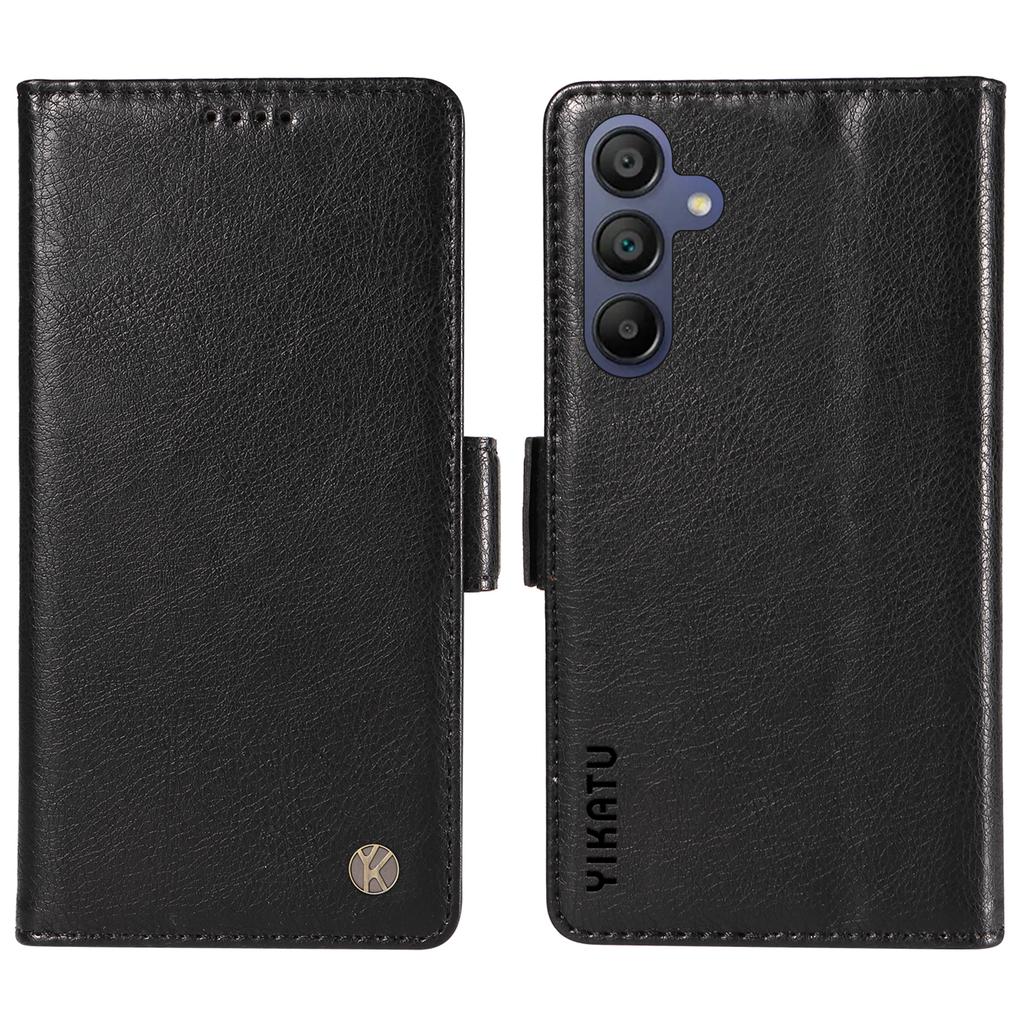 YIKATU YK-007 For Samsung Galaxy A17/A26 5G/A16 5G/A16 4G Case Side Buckle PU Leather Phone Cover Litchi Texture