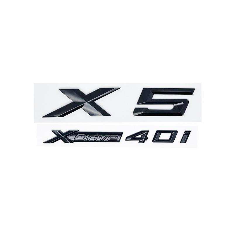 New Style XDrive Alphanumeric Trunk Emblem Sticker for BMW X5 - 28i 30i 35i 40i 48i 50i 30d All-Wheel Drive Badge