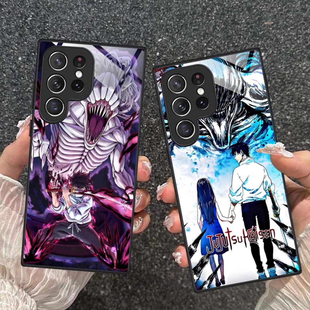 Jujutsu Kaisen Yuta Okkotsu Phone Case for Samsung Galaxy A56 55 54 53 52 51 36 35 34 23 16 15 5G Glass Colorful Cover Luxury