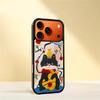 Cartoon Gold Embossed Cat iPhone 14/13/Pro Max Case Anti-Fall