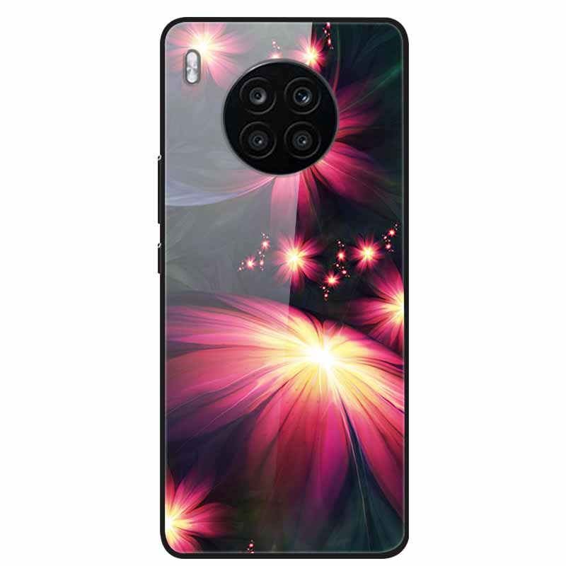 Tempered Glass Cases For Honor 50 Lite Covers Protective Fashion Hard Back Cover for Huawei Honor 50 Lite Phone Cases 50Lite Bag