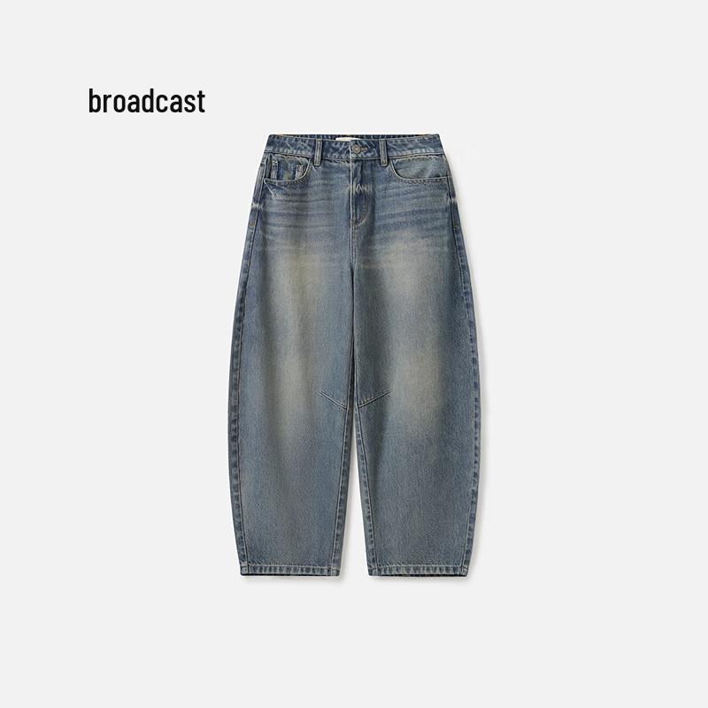 Broadcast Women's Fashion Loose Banana Fit Retro Jeans
