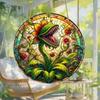 Acrylic Window Decoration Pendant Stained Cat On Desk Panel Decor Indoor Outdoor Garden Decor Or Housewarming Gift