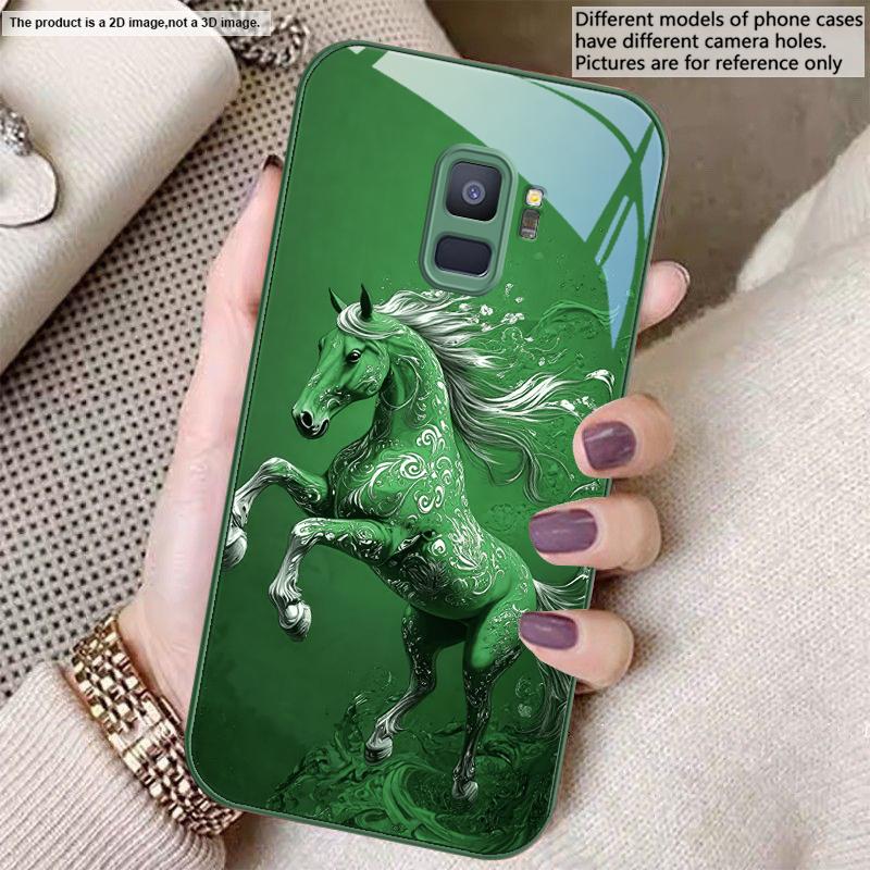 

Purple Rhyme White Tianma For Samsung S22 S8 S9 10 20 Ultra S21 Pro S22 Plus S23 FE S24 Ultra S25 Edge S25Ultra Glass Phone Case Galaxy S8