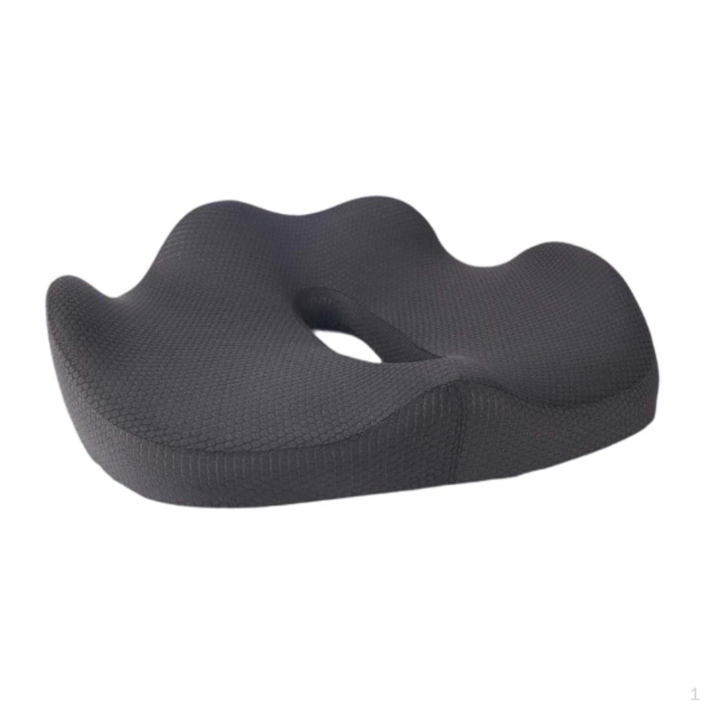 Memory Foam Seat Chair Cushion Donut Pillow Lightweight Portable for Desk Tailbone Support Pad