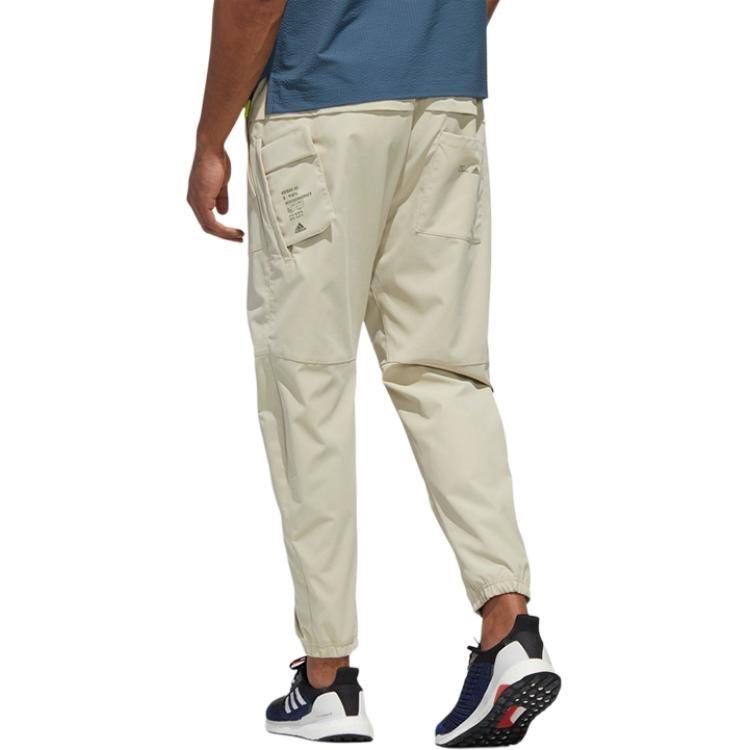 Adidas Knitted Sweatpants Men's Grassland Brown Moderate Straight Fit Pants GF4004