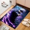 "Blindfolded Hero with Purple Aura" Patterned carpet, suitable as a non slip play mat for the living room and bedroom sofa