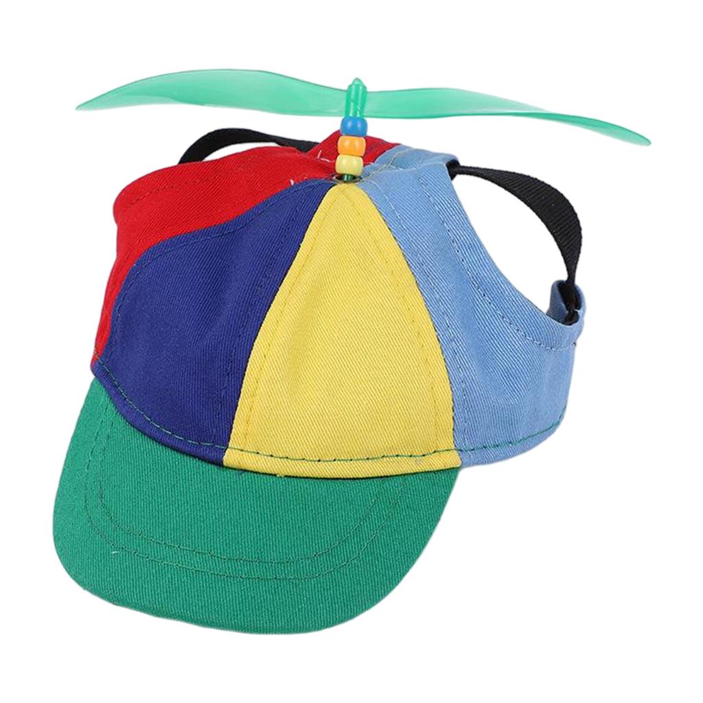 Gorra de Béisbol Ajustable para Perros con Hélice Superior, Sombrero de Tela Ligera y Transpirable para Perros Pequeños y Medianos, Ropa para Exteriores