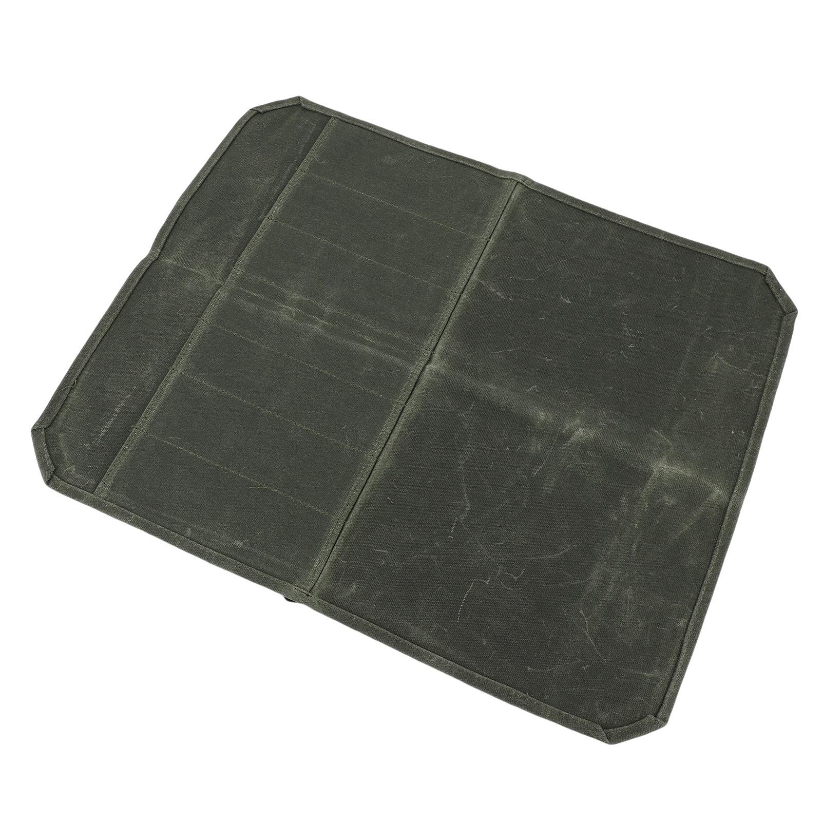 

Kitchen Sheath Roll Bag Portable Water Proof Waxed Chef Bag with 7 Slots for Outdoor Camping Picnic