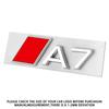 3D Numbers Letters RS A3 A4 A5 A6 A7 A8 Badge For Audi Car Fender Trunk Rear Logo Sticker Black/Silver Styling Decor Accessories