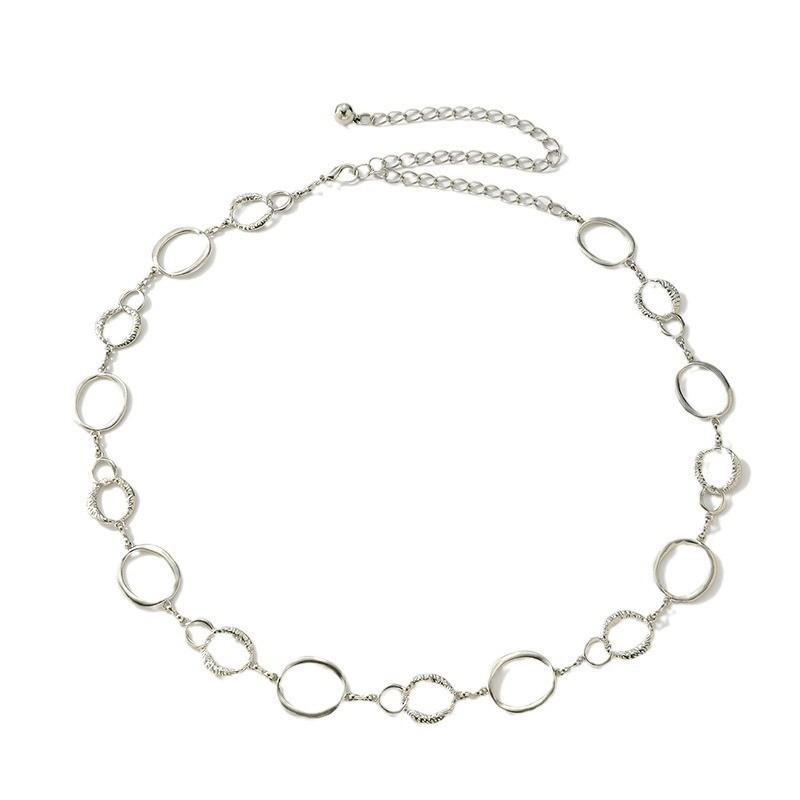 Geometric Women Alloy Waist Chain With Adjustable Lobster Clasp Accessory Summer