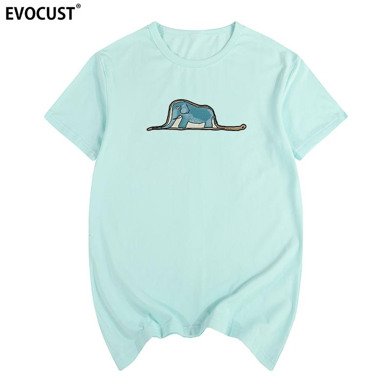 The Little Prince Boa constrictors eating an elephant Summer funny T-shirt Cotton Men T shirt New TEE TSHIRT Womens