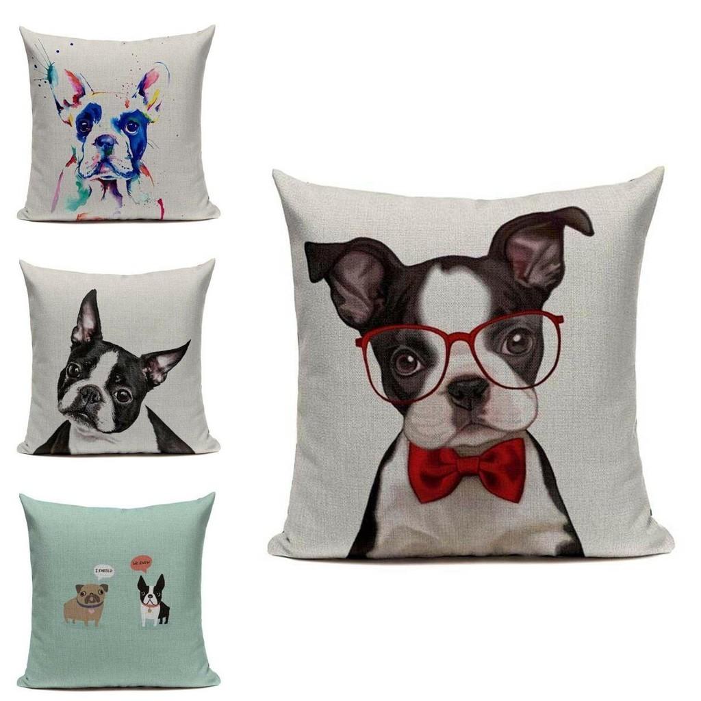 Versatile Boston Terrier French Bulldog Pillow Case Ideal For Any Home Decor