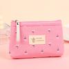 1Pc Storage Bags Cute Toiletry Organizer Purse Rectangle Canvas Small Cosmetic Bag Coin Purse Floral Prints