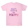 Dont Worry Be Hoppy Letter Print T-shirts Judy Cotton T Shirts Cute Funny Cute Bunny Tee Unisex Couples Creative Gift