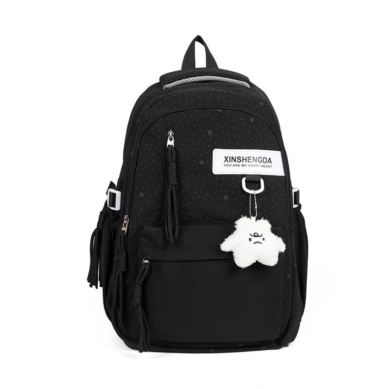 Schoolbag1011 New Large-capacity Student Girls Schoolbag, Light Leisure Travel Backpack, Cute Large-capacity Backpack