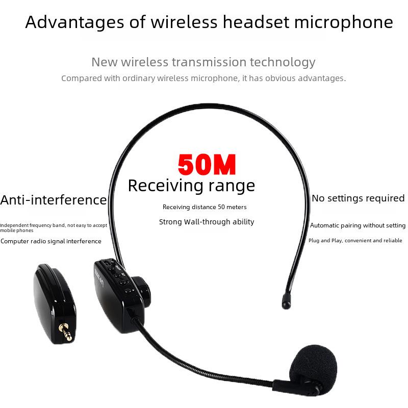 Wireless Headset Microphone for Teaching and Outdoor Performances