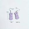 Easter Earrings Vintage Rabbit Flower Basket Forest Cute Girl Earrings Easter Decorative