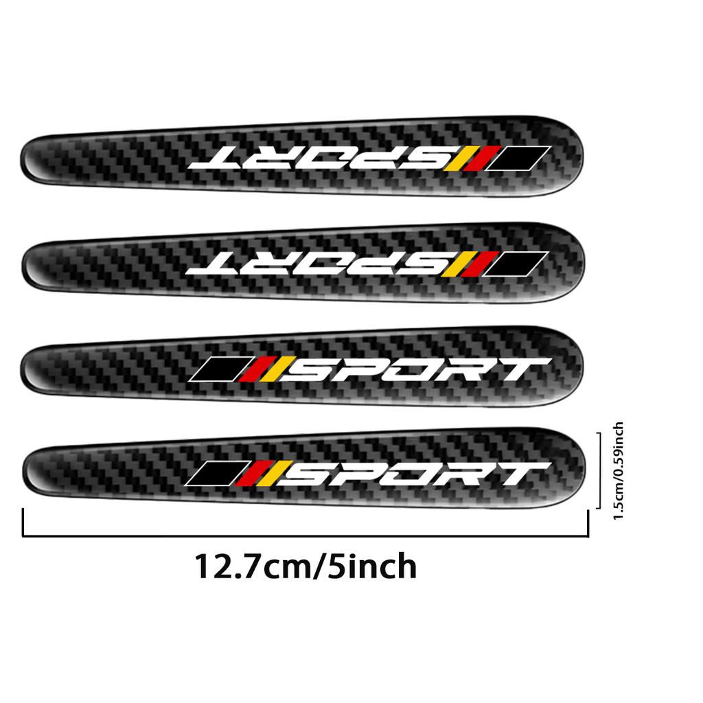 4PCS Carbon Fiber Car Door Handle Scratch Protector Sticker For Adi BMW Mercedes Benz For VW Ford ,Car Door Cup Protective Film