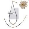 Black spinel natural freshwater pearl necklace women's light luxury retro high-end single pendant pendant neck chain bracelet accessories