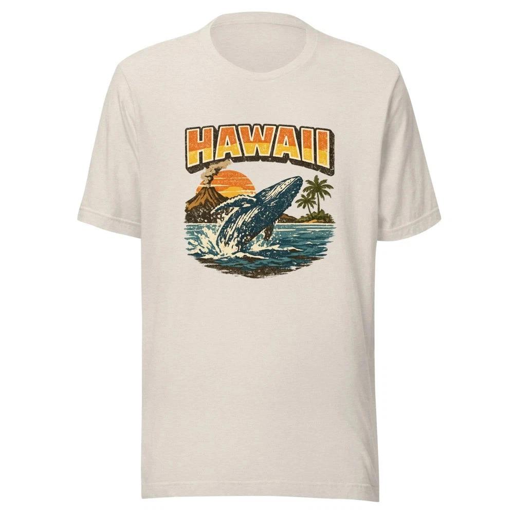 Hawaii Vintage Retro T-Shirt | Buckelwal | 4 Farben