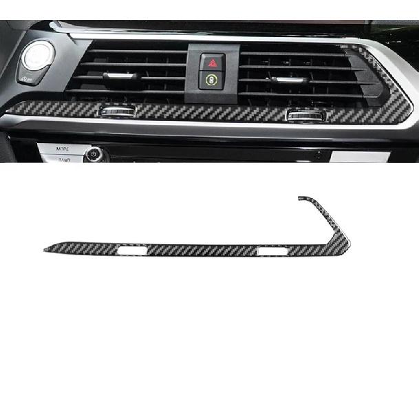 For BMW X3 G01 G08 X4 G02 Carbon Fiber Car Central Control CD Panel Suite Stickers Decoration Auto Interior Modified Accessories