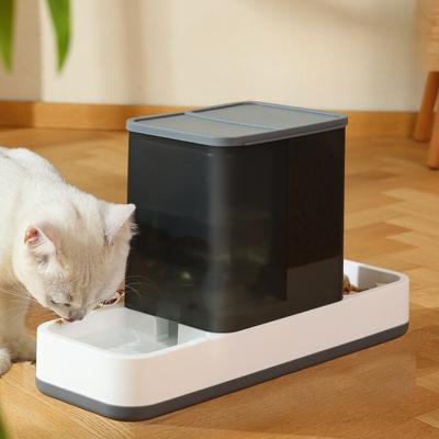 Automatic Feeder Cat Drinking Water All-in-one Cat Feeding Machine Self-service Feeder Dog Water Dispenser Pet Supplies