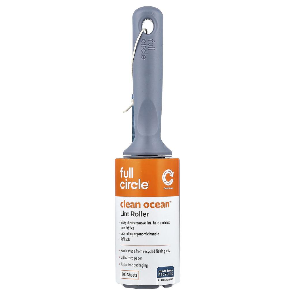 Full Circle, Clean Ocean™ Lint Roller, 100 Sheets