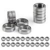 30 Pcs Thin Wall Bearing 6700ZZ 10x15x4mm Low Noise Double Shielded Small Bearings