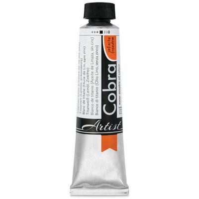 Oil Paint - Cobra - Artist - Titanium White - 118 - 40ml Tube