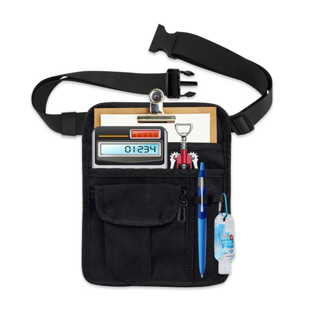 Tool Waist Bag Medical Staff Universal Multi Pocket Work Pocket Storage Hip Pouch for Waitress Apron  for Bars Cafes 1-5pcs