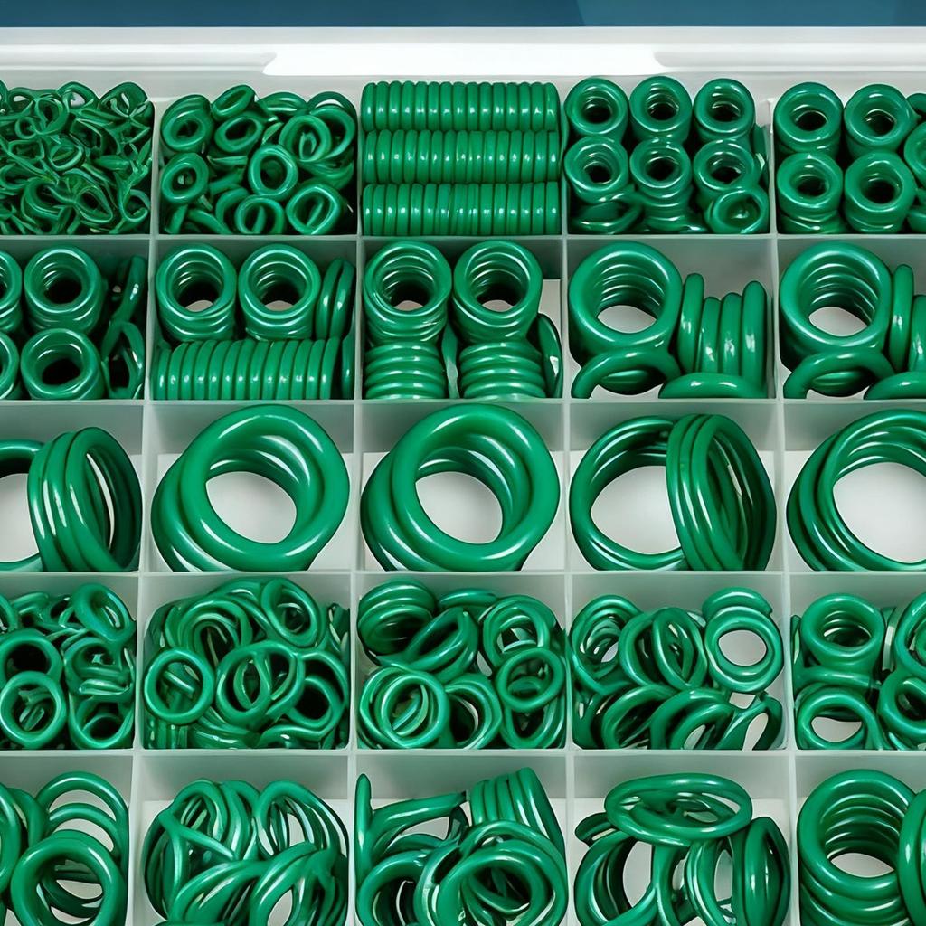 Air Conditioning O Ring Kit 595 Pieces Wear Resistant Rubber Car Repair Accessories Seal Rubber O Rings Assortment Set For