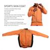 Windproof Men Cycling Jacket Orange Running Jacket Men Durable Mountain Bike Jacket  Evening Riding
