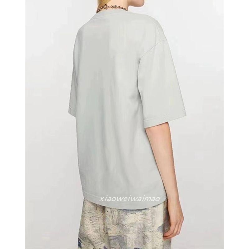 

Scandinavian Fashion Heavy Weight Cotton Loose T-shirt Light blue In Stock S