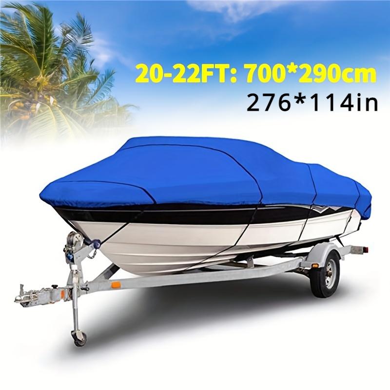 Universal Heavy Duty Fishing Ski Boat Cover for 11-22' V-Hull Waterproof Sun Protection UV Protection Boat Cover