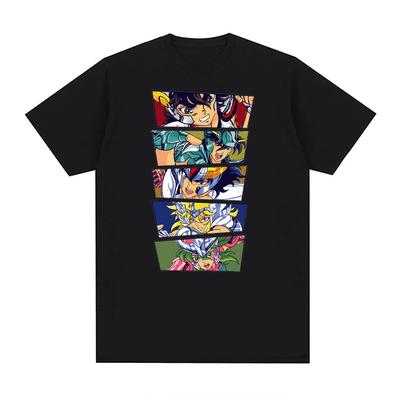 Saint Seiya Graphic Print T Shirts Unisex Women EU Size 100 Cotton Unisex Tops CottonStreetwear Harajuku