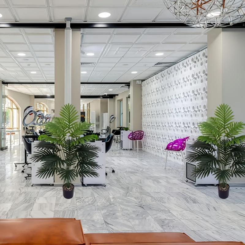 2 pcs Giant Artificial Plants -Realistic Green Foliage for Indoor/Outdoor Decor-for Hotels, Gardens, Courtyards & Photography