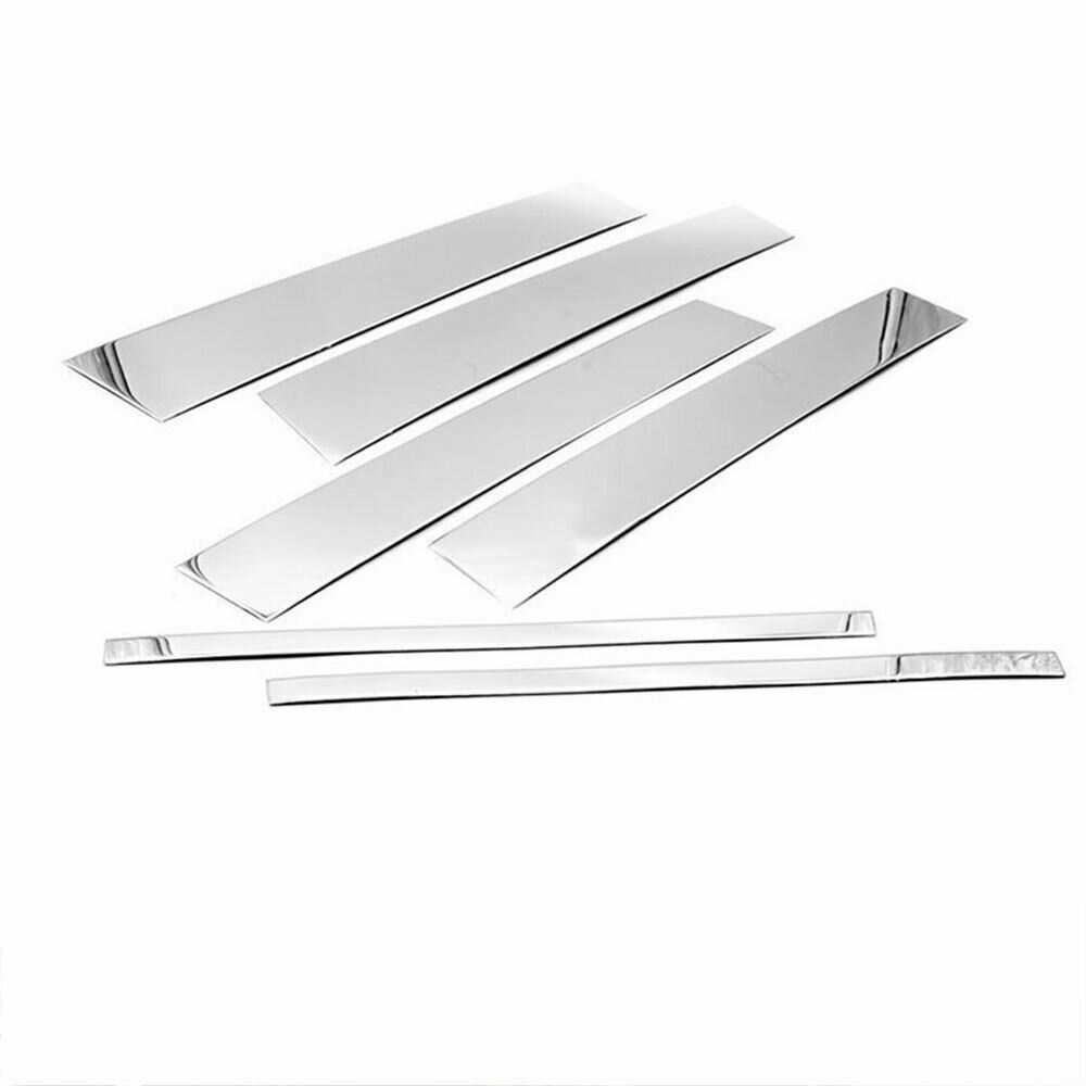 

6Pcs Silver Pillar Posts Parts For Nissan Armada 2005 2006 2007 2008 2009 2010-2015 Car Window Trim Cover BC Column Stickers