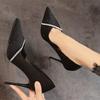 Fashion Women's Shoes Heel Trend New Spring Summer Pointy Wedding High-heeled Shoe Flashion Sexy Chic and Elegant Stiletto Pumps