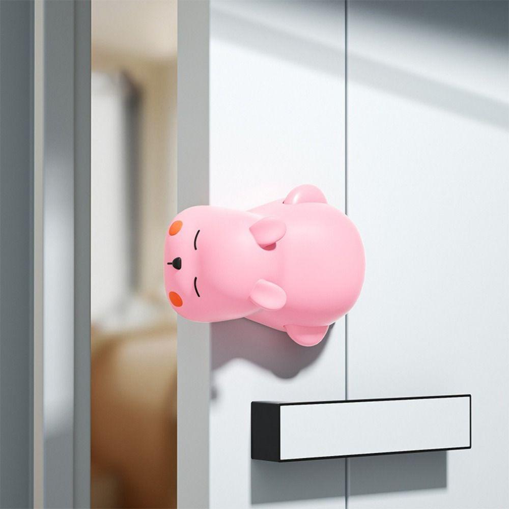 Silicone Door Stopper Cartoon Animal Finger-Proof Stopper Anti Pinch Guard  Doors Prevention