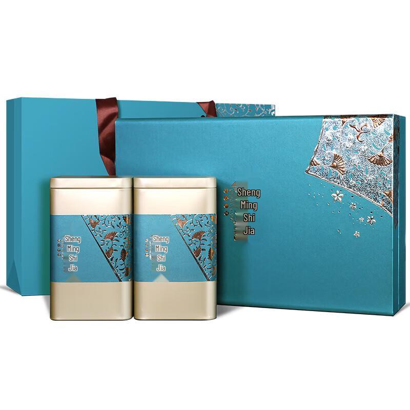 Shengming Shijia Premium Mingqian Longjing Green Tea Gift Box