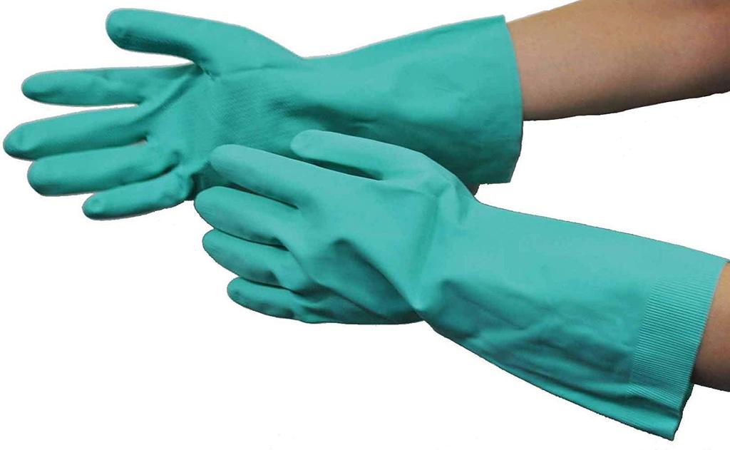 Dunlop Home Products Handschuhe Naturkautschuk Weich und Langlebig Grün L Küche Geschirrspülen Reinigen 10er-Set SP-8