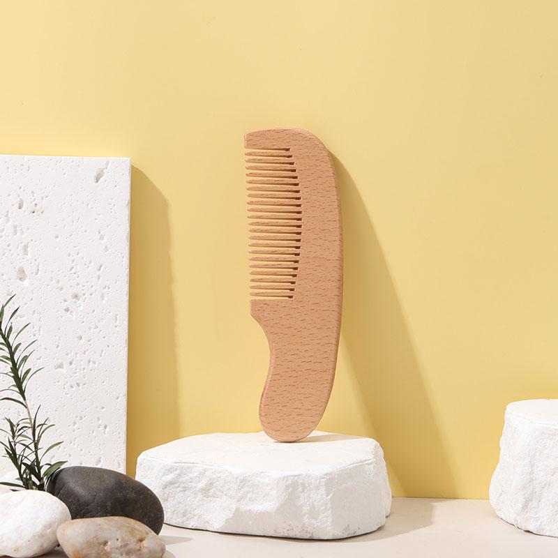 New Pattern 2pcs Baby Care Beech Wool Brush Bath Brush Massage Smooth Hair Massage Beech Flat Comb Baby Cleaning Products