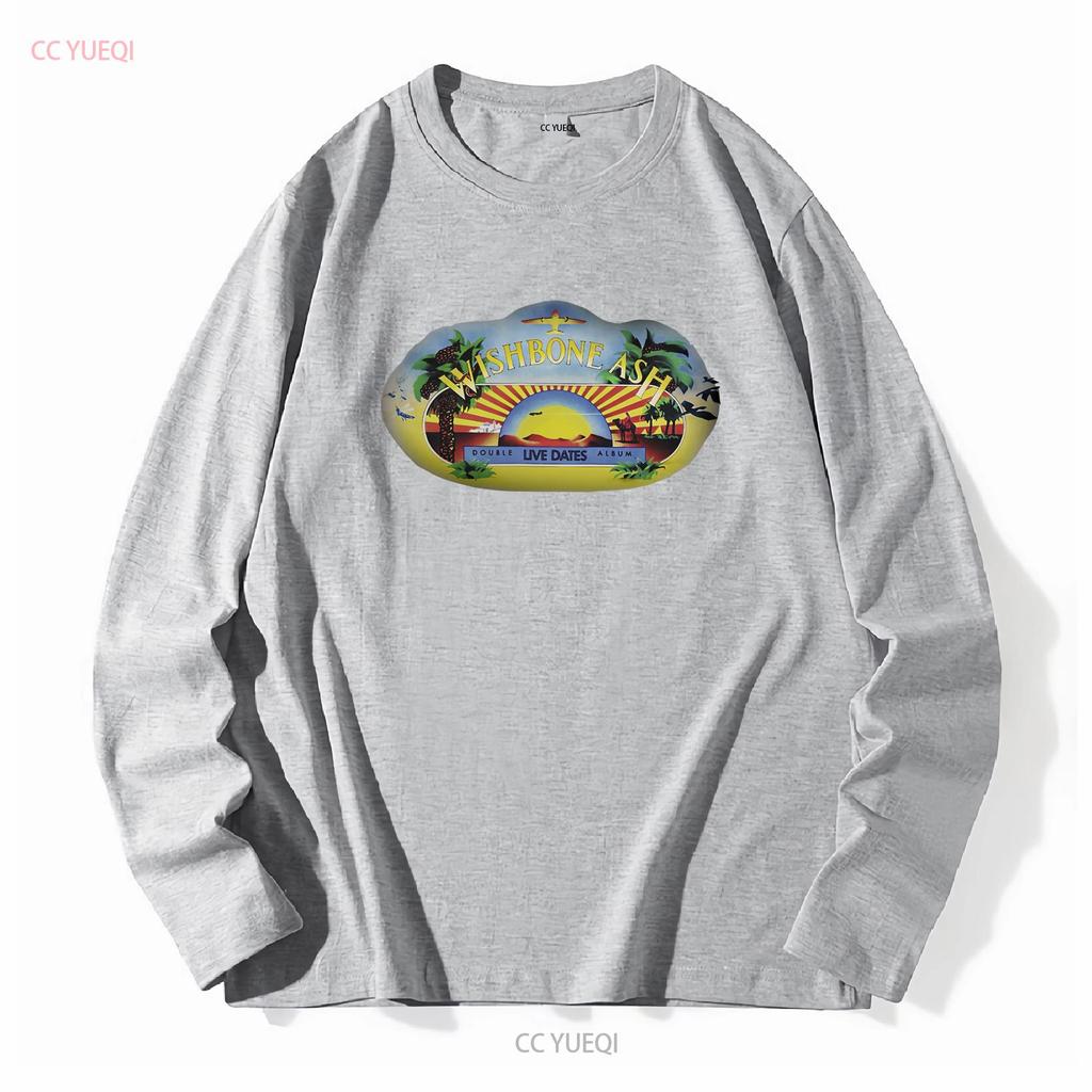 Wishbone Ash Live Dates T Shirt Black Vintage Washed Streetwear Comfortable Unisex Homme Casual Stretched Graphic Stylish