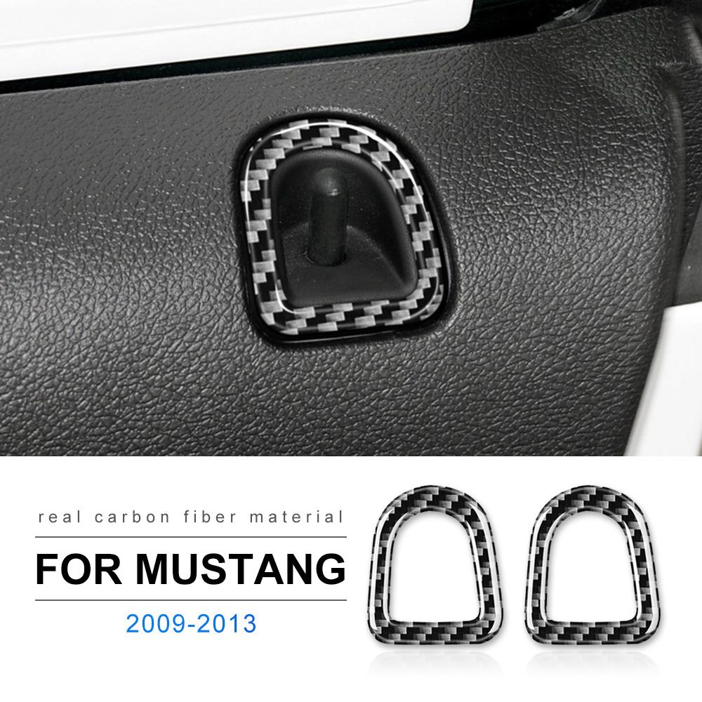 Real Carbon Fiber for Ford Mustang 2010 2011 2012 2013 2014 Accessories Interior Trim Decoration Cover for Mustang Sticker